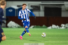 20240126 IFK Göteborgs Linus Carlstrand under träningsmatchen IFK Göteborg och Halmstads BK på Valhalla IP den 26 januari 2024 i Göteborg.