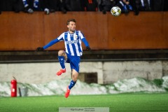 20240126 IFK Göteborgs Emil Salomonsson under träningsmatchen IFK Göteborg och Halmstads BK på Valhalla IP den 26 januari 2024 i Göteborg.