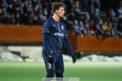 20240126 Halmstads BKs Gabriel Wallentin under träningsmatchen IFK Göteborg och Halmstads BK på Valhalla IP den 26 januari 2024 i Göteborg.