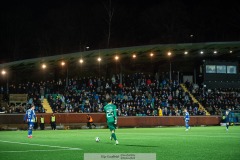 20240126 IFK Göteborgs Elis Bishesari under träningsmatchen IFK Göteborg och Halmstads BK på Valhalla IP den 26 januari 2024 i Göteborg.