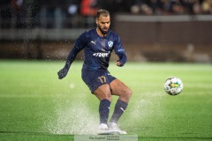 20240126 Halmstads BKs Phil Ofosu Ayeh under träningsmatchen IFK Göteborg och Halmstads BK på Valhalla IP den 26 januari 2024 i Göteborg.