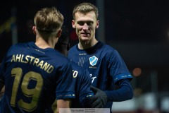 20240126 Halmstads BKs Viktor Granath under träningsmatchen IFK Göteborg och Halmstads BK på Valhalla IP den 26 januari 2024 i Göteborg.