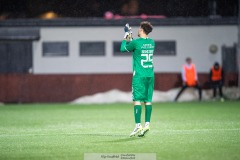 20240126 IFK Göteborgs Elis Bishesari under träningsmatchen IFK Göteborg och Halmstads BK på Valhalla IP den 26 januari 2024 i Göteborg.