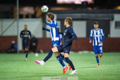 20240126 IFK Göteborgs Emil Salomonsson under träningsmatchen IFK Göteborg och Halmstads BK på Valhalla IP den 26 januari 2024 i Göteborg.