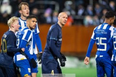 20240126 Halmstads BKs Andreas Johansson under träningsmatchen IFK Göteborg och Halmstads BK på Valhalla IP den 26 januari 2024 i Göteborg.