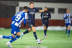 20240126 Halmstads BKs Albin Ahlstrand under träningsmatchen IFK Göteborg och Halmstads BK på Valhalla IP den 26 januari 2024 i Göteborg.