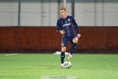 20240126 Halmstads BKs Gustav Friberg under träningsmatchen IFK Göteborg och Halmstads BK på Valhalla IP den 26 januari 2024 i Göteborg.