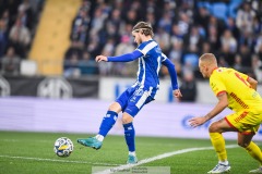 202401102 IFK Göteborgs Gustaf Norlin under fotbollsmatchen mellan IFK Göteborg och Kalmar FF i Allsvenskan den 2 november 2024 på Gamla Ullevi Göteborg.