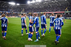 202401102 IFK Göteborg under fotbollsmatchen mellan IFK Göteborg och Kalmar FF i Allsvenskan den 2 november 2024 på Gamla Ullevi Göteborg.