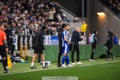 202401102 IFK Göteborgs Emil Salomonsson under fotbollsmatchen mellan IFK Göteborg och Kalmar FF i Allsvenskan den 2 november 2024 på Gamla Ullevi Göteborg.