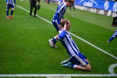 20250525 IFK Göteborgs Max Fenger under fotbollsmatchen mellan IFK Göteborg och Malmö FF i Allsvenskan den 25 maj 2025 på Gamla Ullevi i Göteborg.