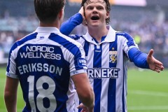 20250525 IFK Göteborgs Kolbeinn Thordarsson under fotbollsmatchen mellan IFK Göteborg och Malmö FF i Allsvenskan den 25 maj 2025 på Gamla Ullevi i Göteborg.