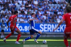 20240721 IFK Göteborgs Adam Carlén under fotbollsmatchen i Allsvenskan mellan IFK Göteborg och Västerås SK den 21 Juli 2024 på Gamla Ullevi i Göteborg.