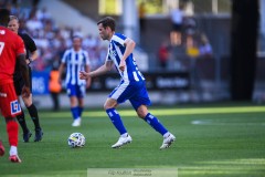 20240721 IFK Göteborgs Emil Salomonsson under fotbollsmatchen i Allsvenskan mellan IFK Göteborg och Västerås SK den 21 Juli 2024 på Gamla Ullevi i Göteborg.