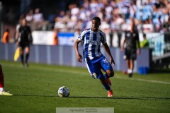 20240721 IFK Göteborgs Paulos Abraham under fotbollsmatchen i Allsvenskan mellan IFK Göteborg och Västerås SK den 21 Juli 2024 på Gamla Ullevi i Göteborg.