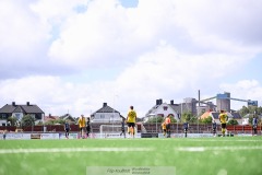 20240810 Överblicksbild under fotbollsmatchen i Div 2 Norra Götaland mellan IFK Skövde och Ahlafors IF den 10 augusti 2024 på Södermalms IP i Skövde.