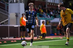 20240810 IFK Skövdes David Frisk under fotbollsmatchen i Div 2 Norra Götaland mellan IFK Skövde och Ahlafors IF den 10 augusti 2024 på Södermalms IP i Skövde.