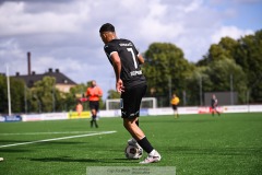 20240810 IFK Skövdes Ahmed Abdalrahman under fotbollsmatchen i Div 2 Norra Götaland mellan IFK Skövde och Ahlafors IF den 10 augusti 2024 på Södermalms IP i Skövde.