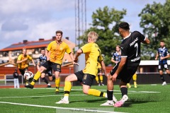 20240810 IFK Skövdes Ahmed Abdalrahman under fotbollsmatchen i Div 2 Norra Götaland mellan IFK Skövde och Ahlafors IF den 10 augusti 2024 på Södermalms IP i Skövde.