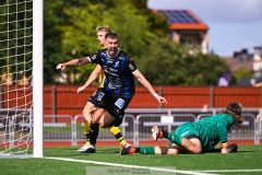 20240810 under fotbollsmatchen i Div 2 Norra Götaland mellan IFK Skövde och Ahlafors IF den 10 augusti 2024 på Södermalms IP i Skövde.