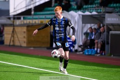 20240609 IFK Skövdes Kalle Efraimsson under fotbollsmatchen i Div 2 Norra Götaland mellan IFK Skövde och IK Gauthiod den 9 juni 2024 på Södermalms IP i Skövde.