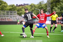 20240609 IFK Skövdes Bilos Yonakhir under fotbollsmatchen i Div 2 Norra Götaland mellan IFK Skövde och IK Gauthiod den 9 juni 2024 på Södermalms IP i Skövde.