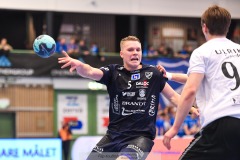 20240404 IFK Skövdes William Elovsson under kvartsfinalen i Handbollsligan Herr mellan IFK Skövde och Önnereds HK på Arena Skövde den 4 April 2024 i Skövde.