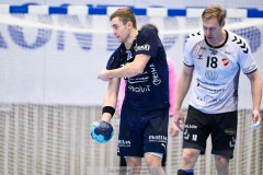 20241226 IFK Skövdes Adam Ljunquist under handbollsmatchen i Handbollsligan mellan IFK Skövde HK och Skånela IF den 27 december 2024 i Arena Skövde i Skövde.