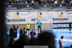 20241226 IFK Skövdes Nikolai Kaufmann under handbollsmatchen i Handbollsligan mellan IFK Skövde HK och Skånela IF den 27 december 2024 i Arena Skövde i Skövde.