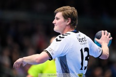 20241226 Skånela IFs Simon Lindberg under handbollsmatchen i Handbollsligan mellan IFK Skövde HK och Skånela IF den 27 december 2024 i Arena Skövde i Skövde.