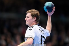 20241226 Skånela IFs Simon Lindberg under handbollsmatchen i Handbollsligan mellan IFK Skövde HK och Skånela IF den 27 december 2024 i Arena Skövde i Skövde.