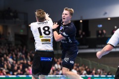 20241226 IFK Skövdes William Elovsson under handbollsmatchen i Handbollsligan mellan IFK Skövde HK och Skånela IF den 27 december 2024 i Arena Skövde i Skövde.