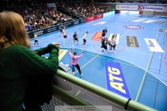 20241226 IFK Skövdes Theo Arrhenius under handbollsmatchen i Handbollsligan mellan IFK Skövde HK och Skånela IF den 27 december 2024 i Arena Skövde i Skövde.