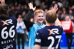 20241226 IFK Skövdes Nikolai Kaufmann under handbollsmatchen i Handbollsligan mellan IFK Skövde HK och Skånela IF den 27 december 2024 i Arena Skövde i Skövde.