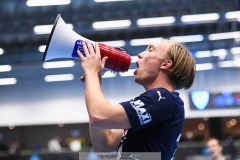 20241226 IFK Skövdes Herman Dyberg under handbollsmatchen i Handbollsligan mellan IFK Skövde HK och Skånela IF den 27 december 2024 i Arena Skövde i Skövde.