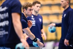 20241209 IFK Skövdes Adam Ljunquist under handbollsmatchen mellan IK Sävehof och IFK Skövde  i Handbollsligan herr den 9 december 2024 i Partille Arena i Partille.