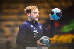 20241209 IFK Skövdes Linus Gustavsson under handbollsmatchen mellan IK Sävehof och IFK Skövde  i Handbollsligan herr den 9 december 2024 i Partille Arena i Partille.