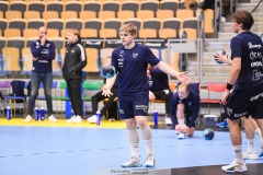 20241209 IFK Skövdes Theo Arrhenius under handbollsmatchen mellan IK Sävehof och IFK Skövde  i Handbollsligan herr den 9 december 2024 i Partille Arena i Partille.