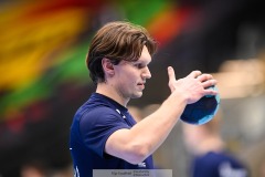 20241209 IFK Skövdes Jesper Jensen under handbollsmatchen mellan IK Sävehof och IFK Skövde  i Handbollsligan herr den 9 december 2024 i Partille Arena i Partille.