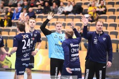 20241209 under handbollsmatchen mellan IK Sävehof och IFK Skövde  i Handbollsligan herr den 9 december 2024 i Partille Arena i Partille.