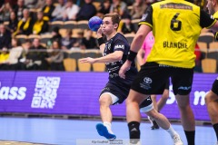 20241209 IFK Skövdes Adam Ljunquist under handbollsmatchen mellan IK Sävehof och IFK Skövde  i Handbollsligan herr den 9 december 2024 i Partille Arena i Partille.