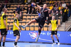 20241209 IFK Skövdes Markus Sjöbrink under handbollsmatchen mellan IK Sävehof och IFK Skövde  i Handbollsligan herr den 9 december 2024 i Partille Arena i Partille.