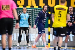 20241209 IFK Skövdes Rex Blom under handbollsmatchen mellan IK Sävehof och IFK Skövde  i Handbollsligan herr den 9 december 2024 i Partille Arena i Partille.