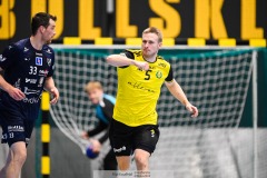 20241209 Sävehofs Olle Ek under handbollsmatchen mellan IK Sävehof och IFK Skövde  i Handbollsligan herr den 9 december 2024 i Partille Arena i Partille.