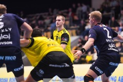 20241209 Sävehofs Pontus Brolin under handbollsmatchen mellan IK Sävehof och IFK Skövde  i Handbollsligan herr den 9 december 2024 i Partille Arena i Partille.