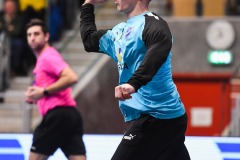 20241209 IFK Skövdes Nikolai Kaufmann under handbollsmatchen mellan IK Sävehof och IFK Skövde  i Handbollsligan herr den 9 december 2024 i Partille Arena i Partille.