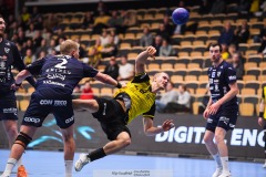 20241209 Sävehofs Pontus Brolin under handbollsmatchen mellan IK Sävehof och IFK Skövde  i Handbollsligan herr den 9 december 2024 i Partille Arena i Partille.