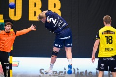 20241209 IFK Skövdes Markus Sjöbrink under handbollsmatchen mellan IK Sävehof och IFK Skövde  i Handbollsligan herr den 9 december 2024 i Partille Arena i Partille.