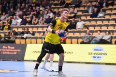 20241209 Sävehofs Òli Mittun under handbollsmatchen mellan IK Sävehof och IFK Skövde  i Handbollsligan herr den 9 december 2024 i Partille Arena i Partille.