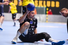 20241209 IFK Skövdes Victor Ljunquist under handbollsmatchen mellan IK Sävehof och IFK Skövde  i Handbollsligan herr den 9 december 2024 i Partille Arena i Partille.